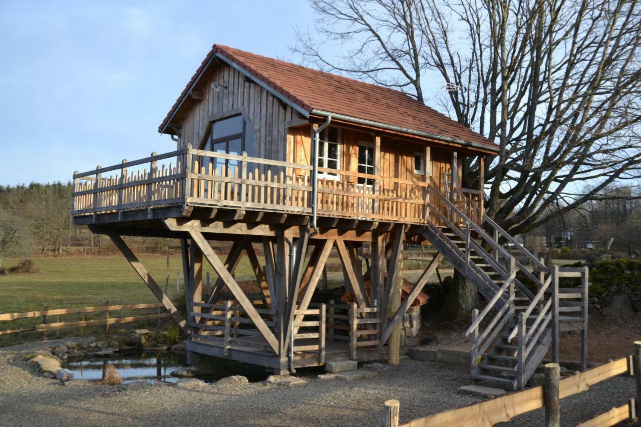 Les Cabanes Des Fontaines Saint-Sernin-du-Bois Zewnętrze zdjęcie